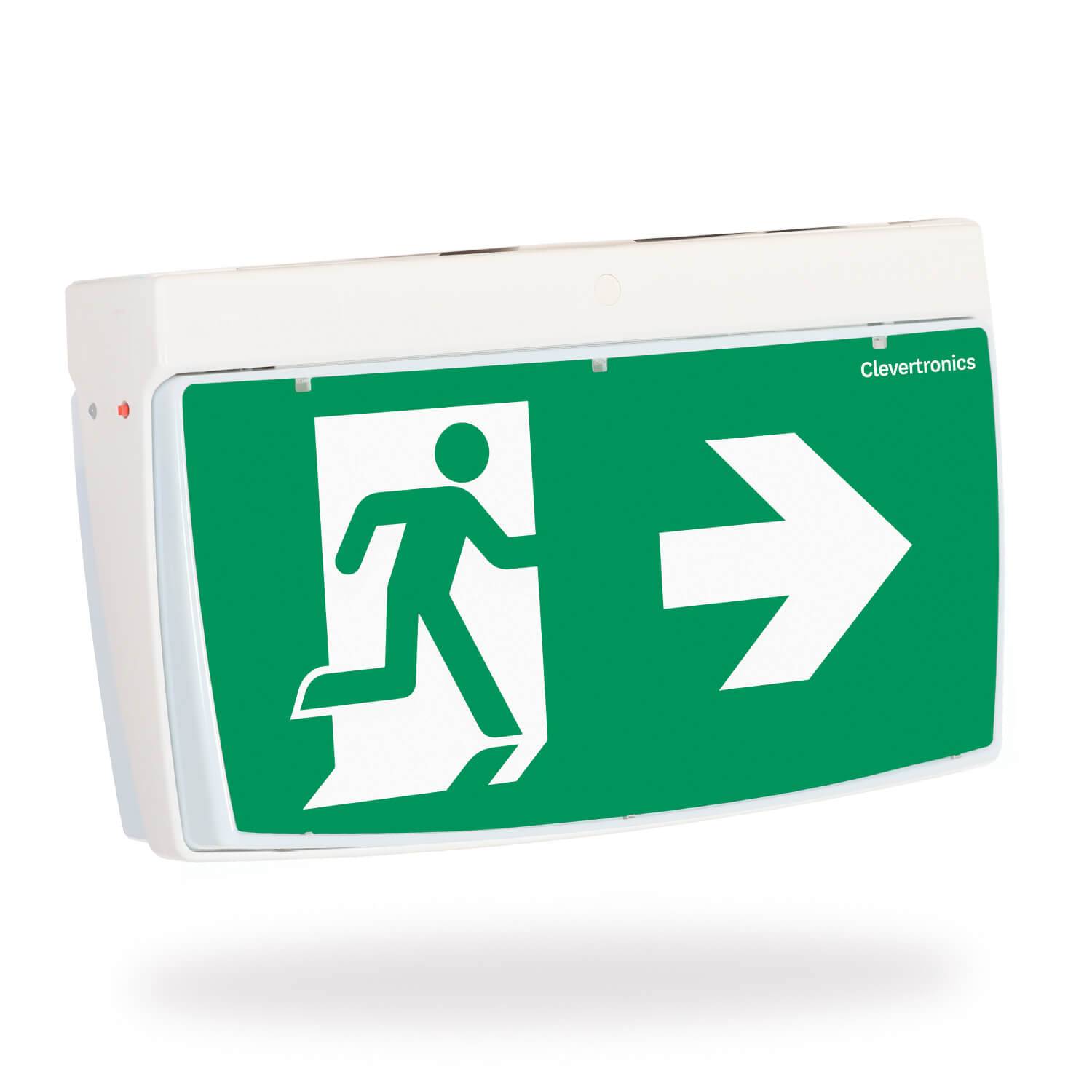 Cleverfit Exit Surface Mounted Luminaire - LED Exit Lighting