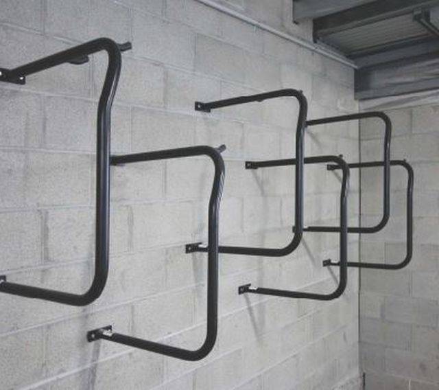 Hoop/wall mounted bike racks