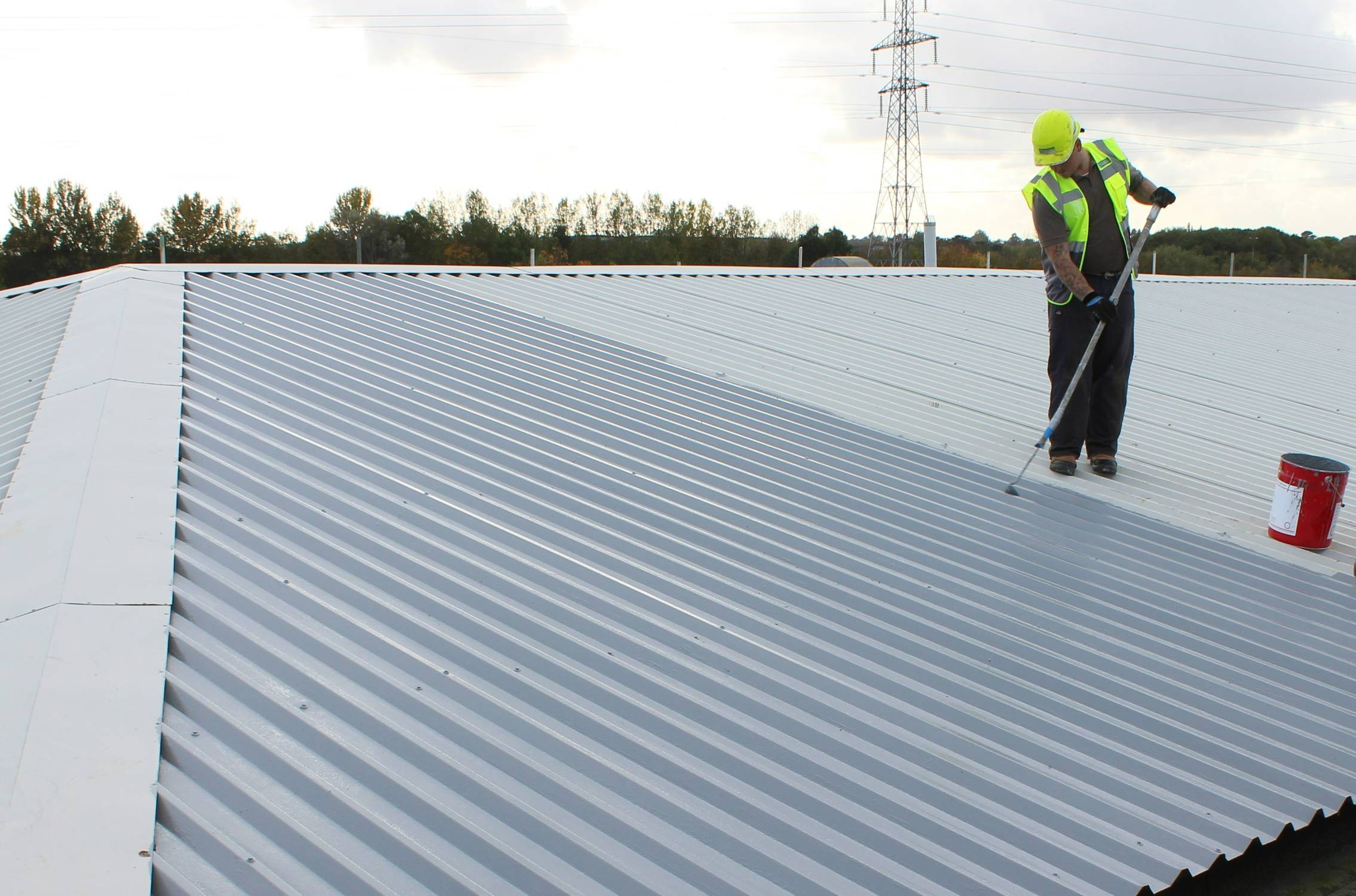 Delcote® 25 Architectural Roof Coating for Metal Roofs (25 Year BBA) - Silicone coating