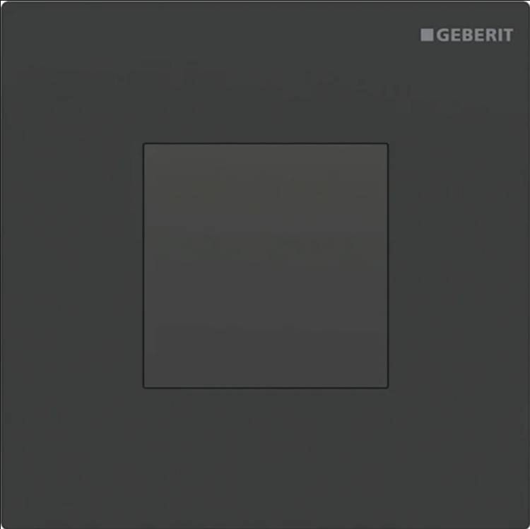 Geberit urinal flush control with electronic flush actuation, mains operation, Type 20 (ex Type 30) cover plate, square 