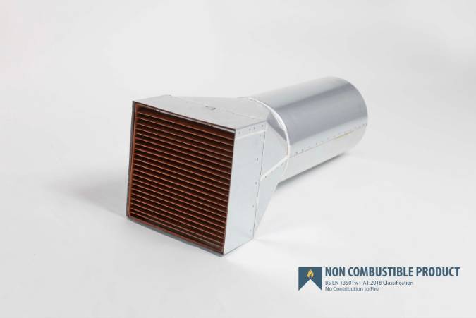 ResiBRICK Triple A1 Non Combustible Fire Rated Metal Airbrick and Ducting Kit - Metal Airbrick 