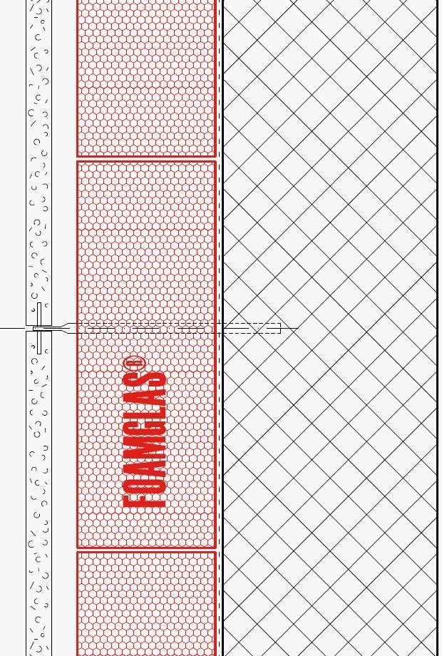 2.1.5 - Facade - Foamglas Insulation with Fixing Positions for Large Format Stone Cladding