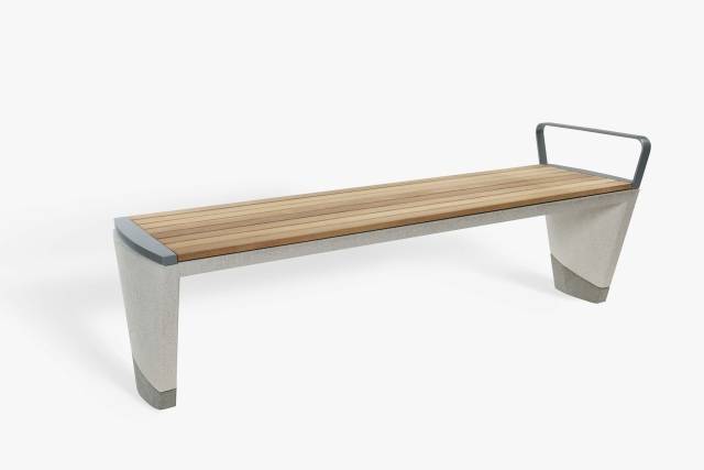 Coda Concrete And Timber Bench