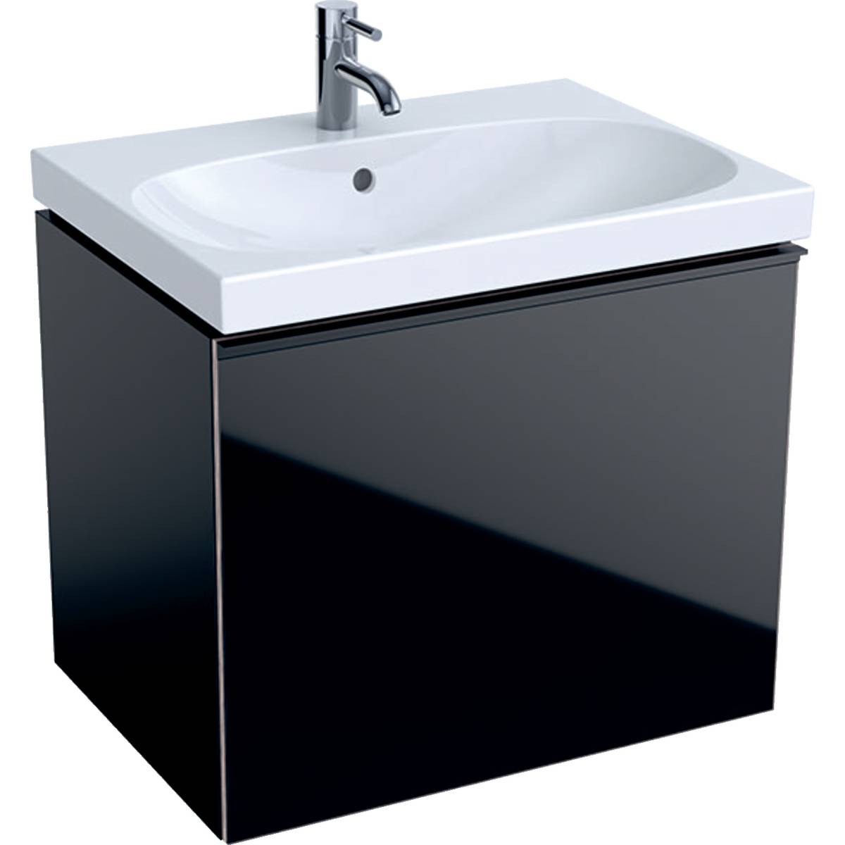 Acanto Cabinet for Washbasin, with One Drawer, One Internal Drawer and Trap