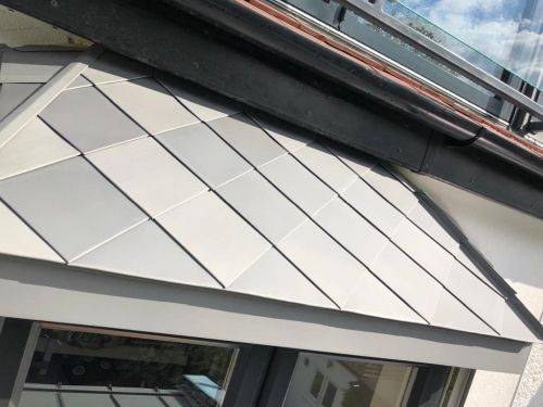 NedZink Zinc Fully Supported Roofing and Facade Cladding Shingle - Zinc Roofing/ Facade Cladding Shingles