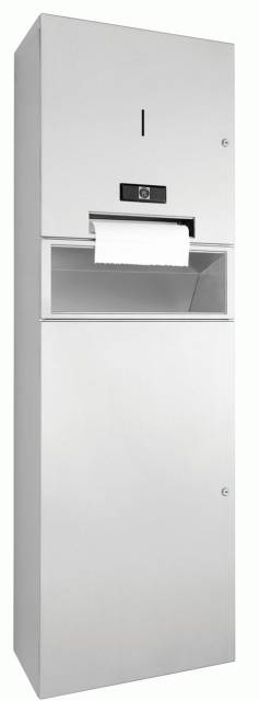 WP545 Dolphin Prestige Paper Towel Dispenser Waste Bin Combination Unit