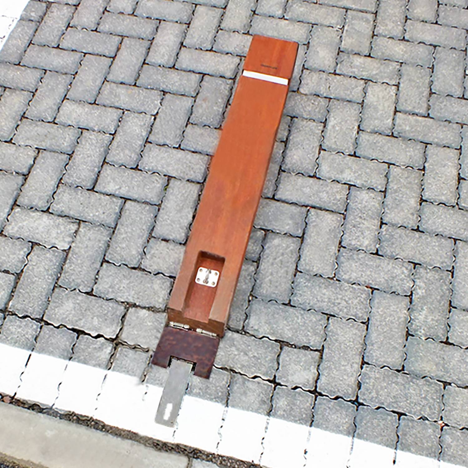 Hinge Down Bollard | Woodscape Ltd | NBS Source