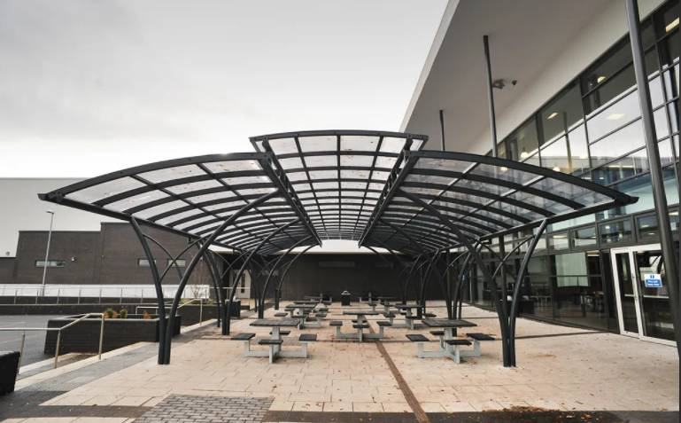 Cambridge Arch Canopy - Open sided modular shelter