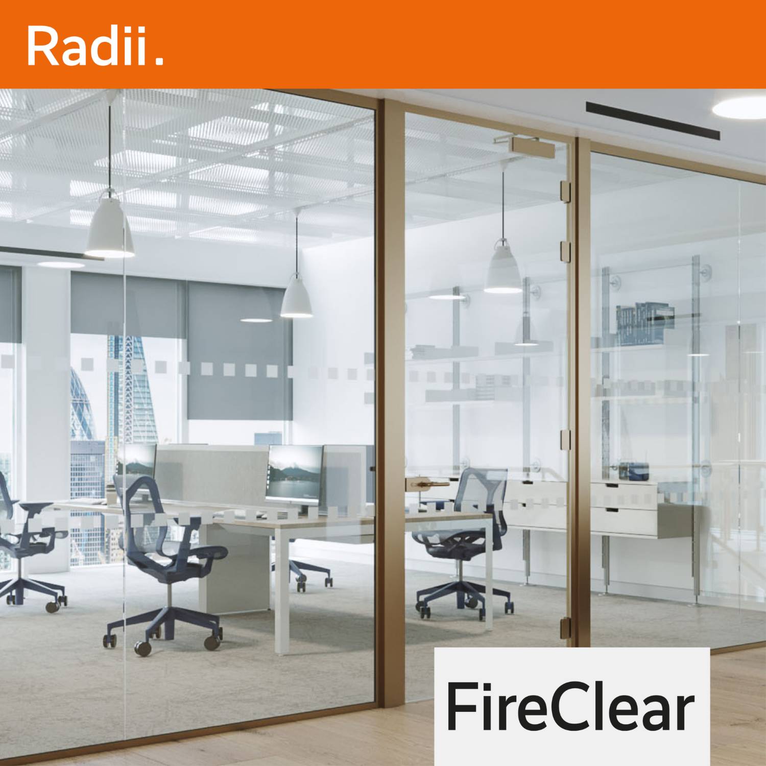 FireClear100 Double  Glazed Partition System