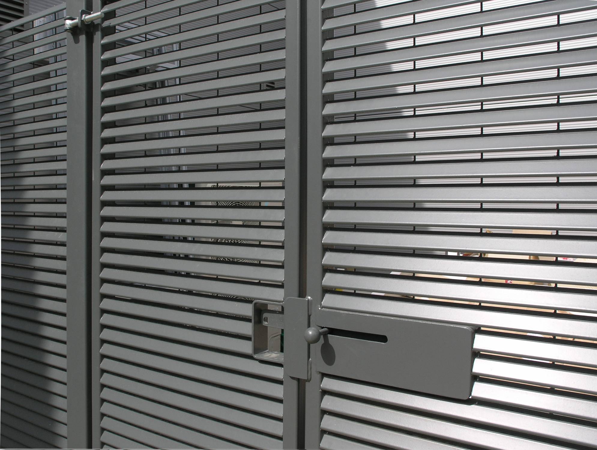 Italia Wheelie Bin Stores - Steel louvre privacy secure compound