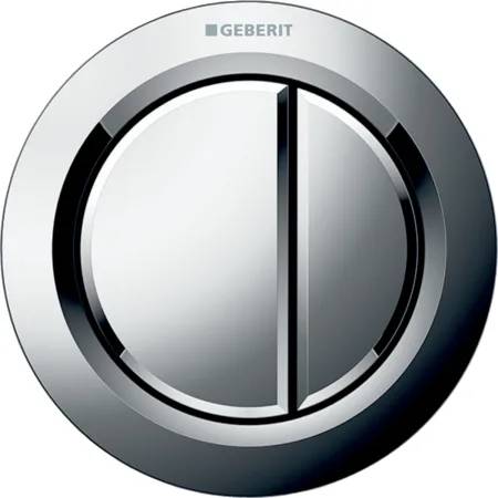 Geberit Type 01 remote flush actuation, pneumatic, round, for dual flush, furniture actuator