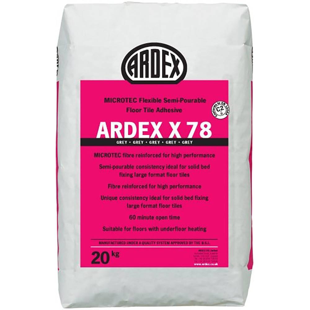 ARDEX X 78 MICROTEC Flexible Standard Set SemiPourable Floor Tile