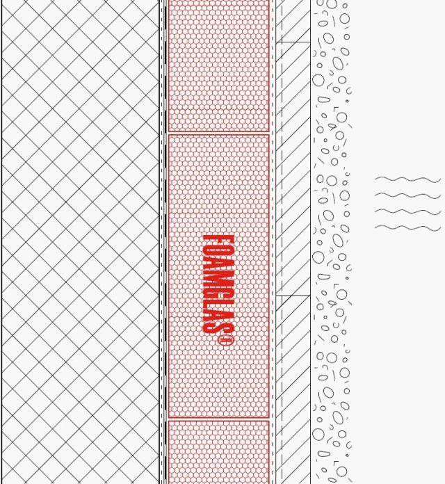 1.2.3 - Wall External - Insulation with Waterproofing Membrane to Below Ground Concrete