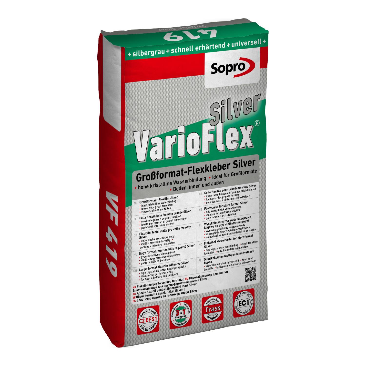 Sopro VF 419 - VarioFlex® Silver Large-Format Flexible Tile Adhesive