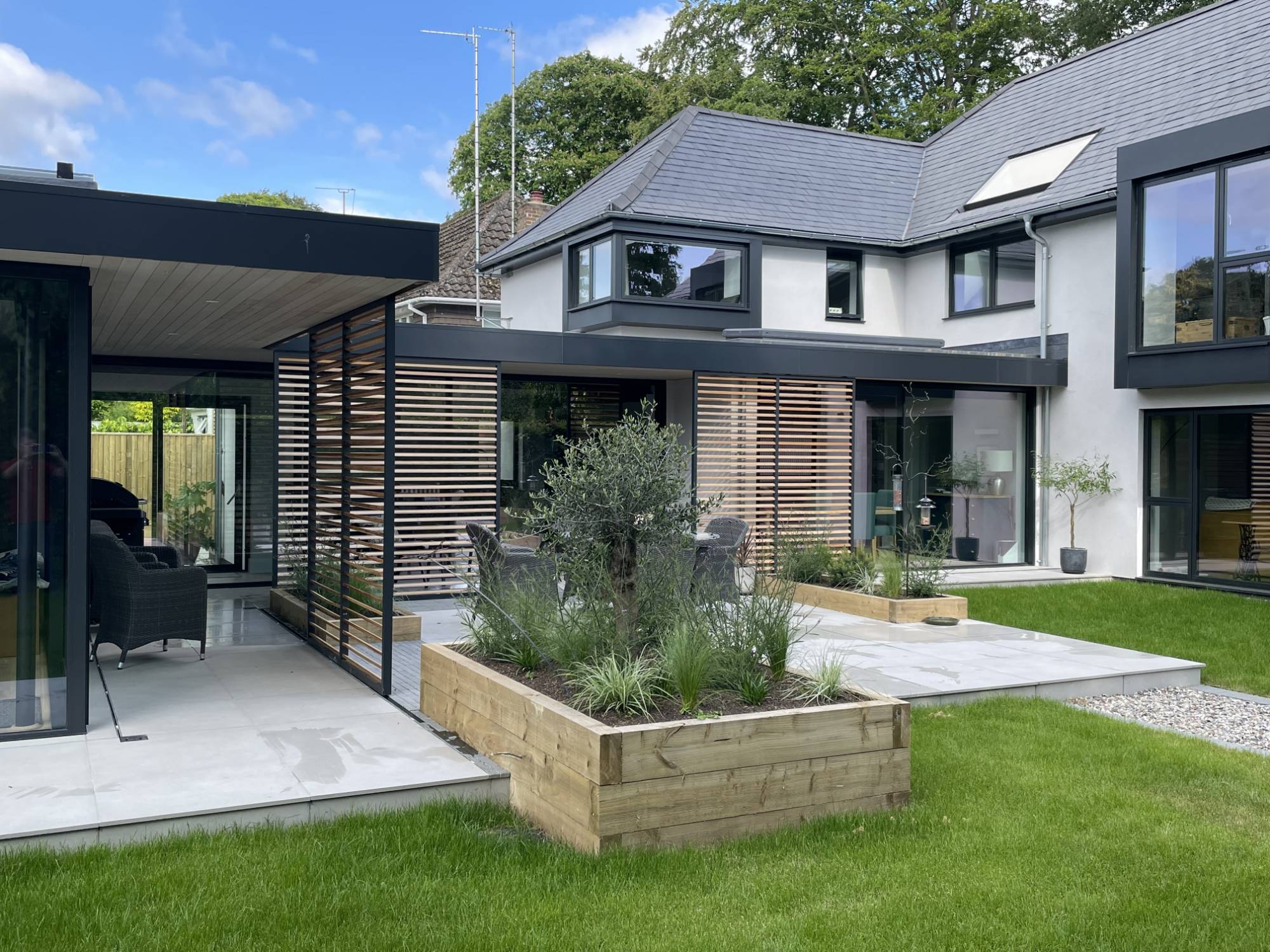 Sliding Louvre Panels - Solar Shading