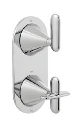 Arrondi 2 Outlet 2 Handle Concealed Thermostatic Shower Valve | TAB-148/2-ARR-CP