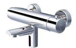 CONTI+ Lino Exposed Wall-Mounted Faucet With Thermostat, G3/8