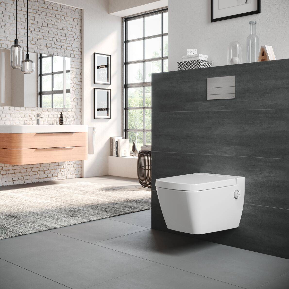 TECEsquare Metal WC Control Flush Plate