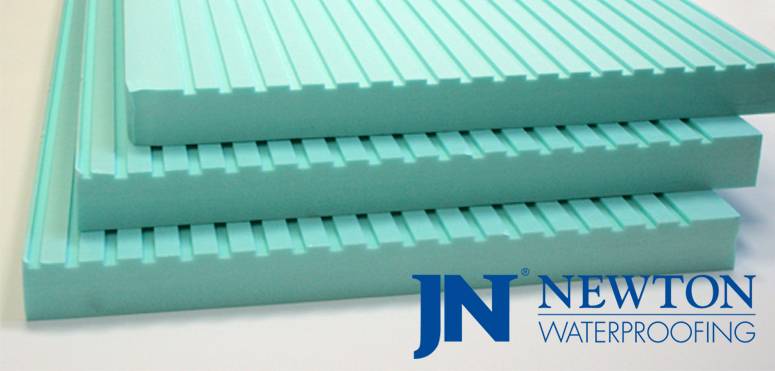 Newton CDM Fibran XPS-500C for Basement Waterproofing Systems - Closed-cell Slotted Insulation Board