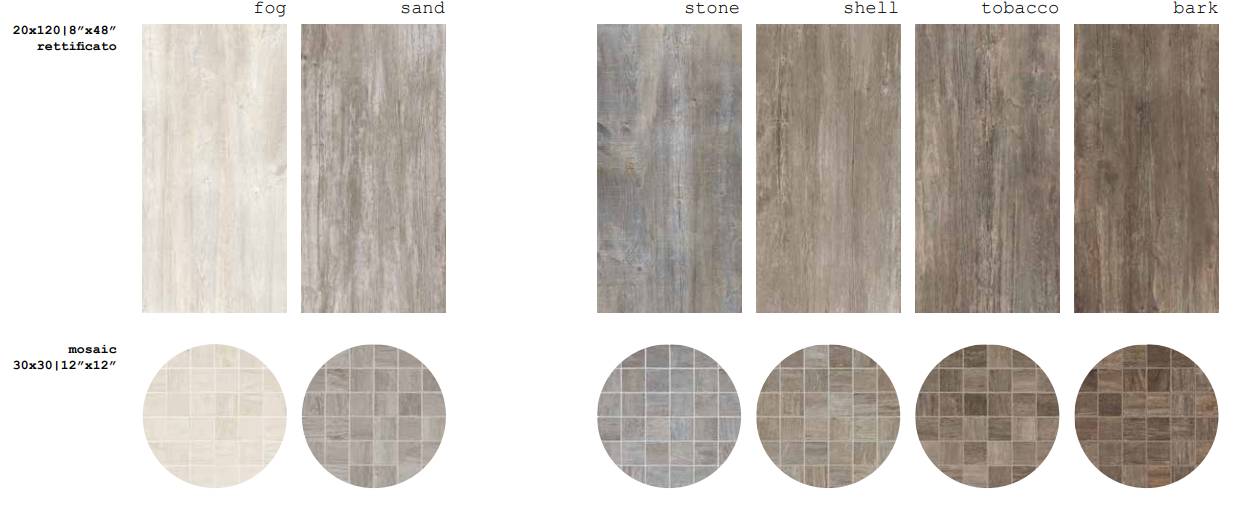 Wood-Effect Porcelain Tiles - Cabane, Kauri, Stage