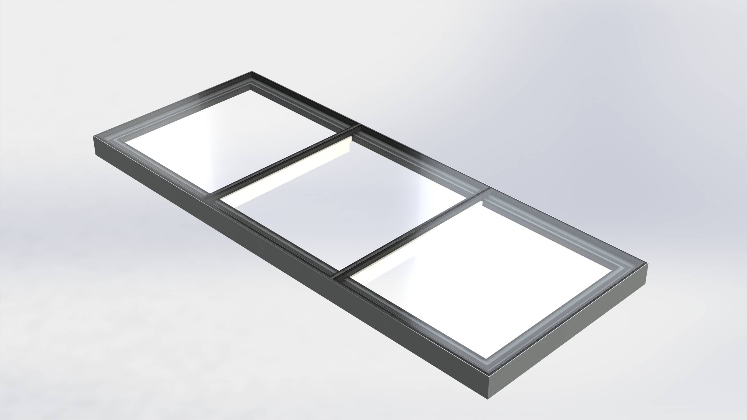 Skyway Fixed Flat Glass Rooflight - Multi Pane