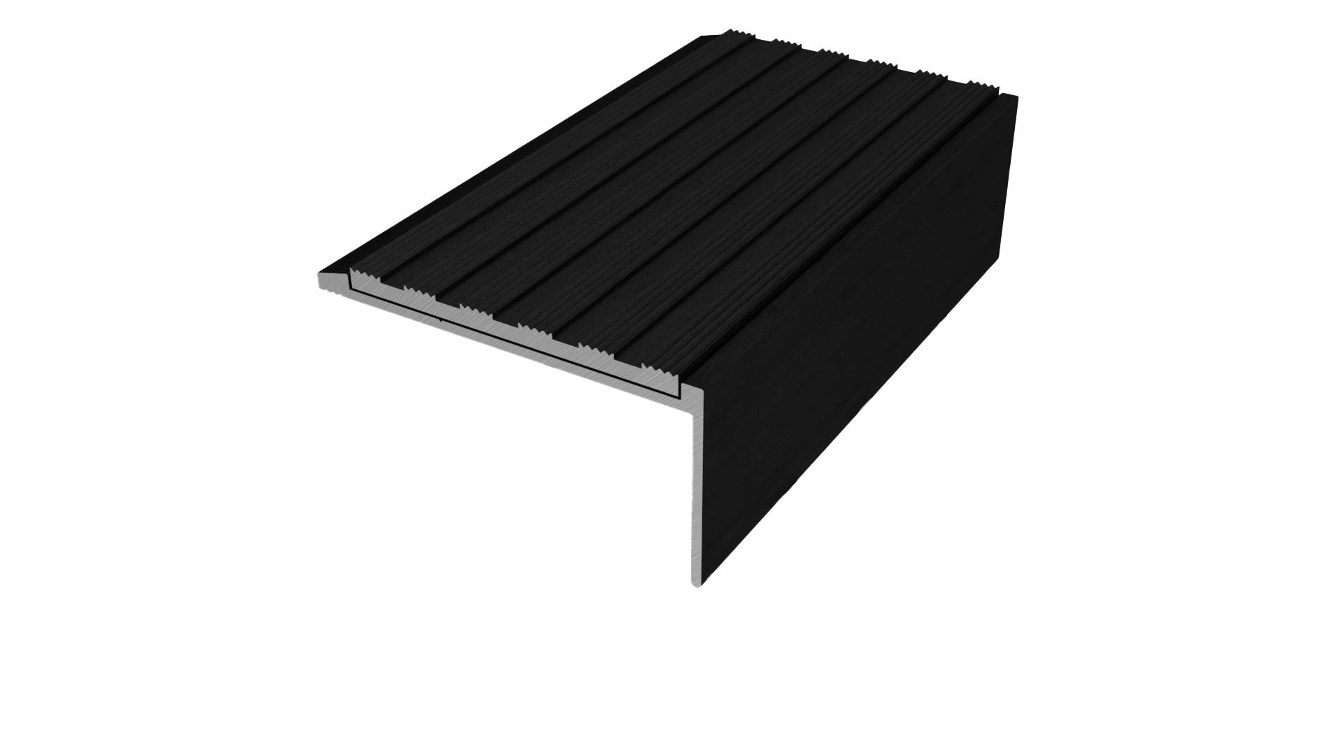 Black Anodised Aluminium Stair Nosing - Stair Nosing