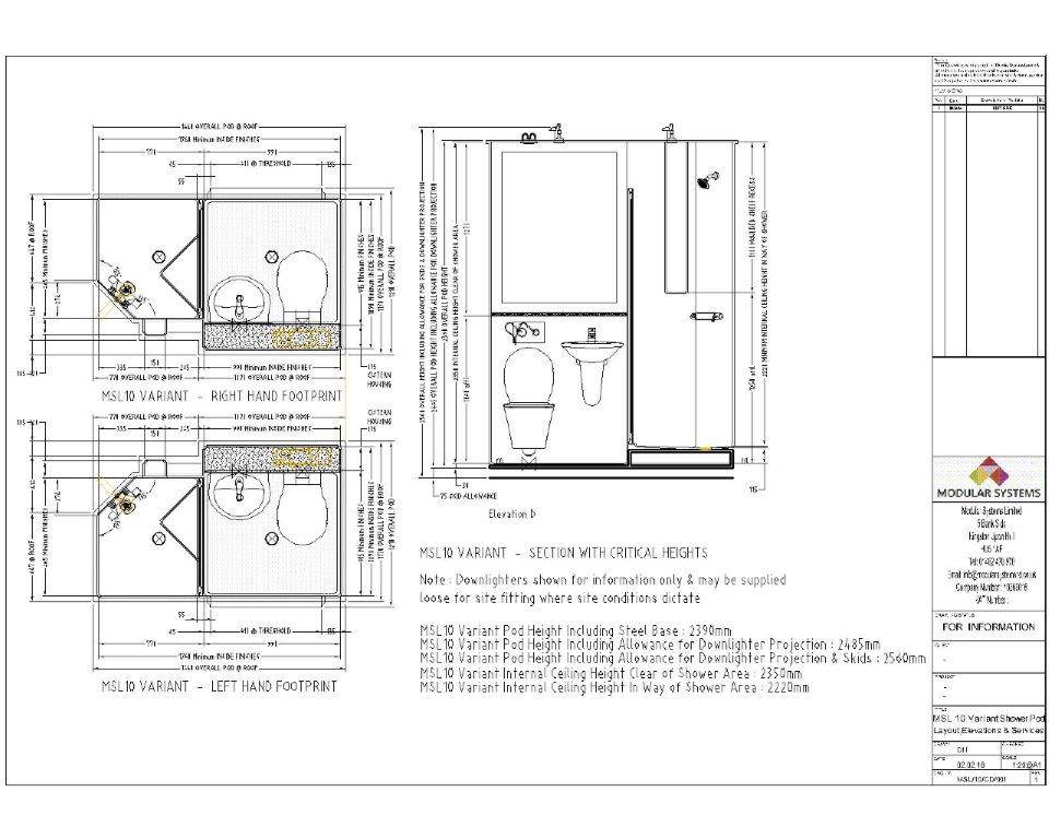 MSL10 GRP Bathroom Pod