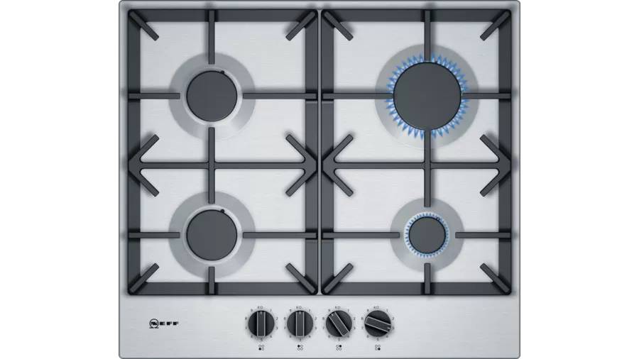 Stainless steel gas hobs