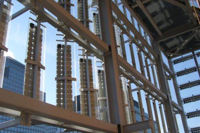 Shadovoltaic photovoltaic solar shading louvre system