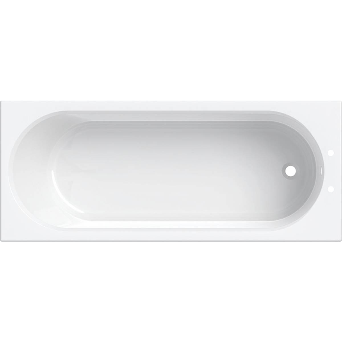 Twyford Mystic Rectangular Bathtub with Low Water Capacity, with Legs, for Heat Exchanger