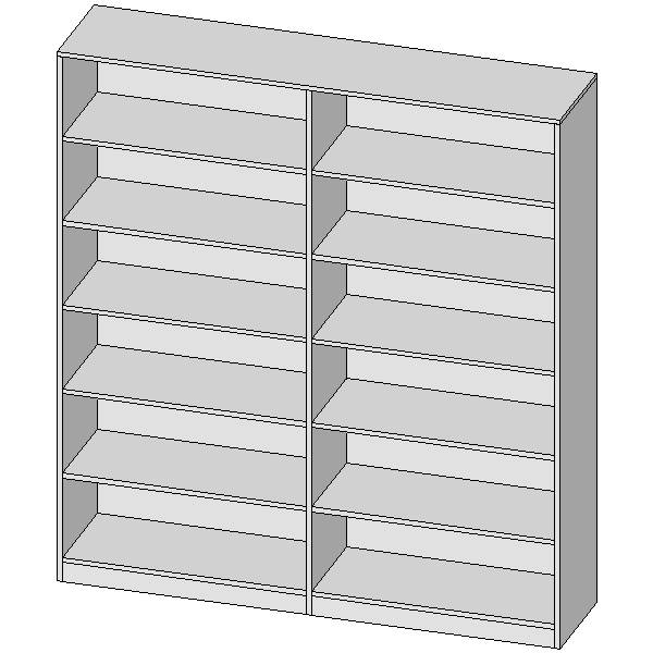 Full Height Double Shelving Unit