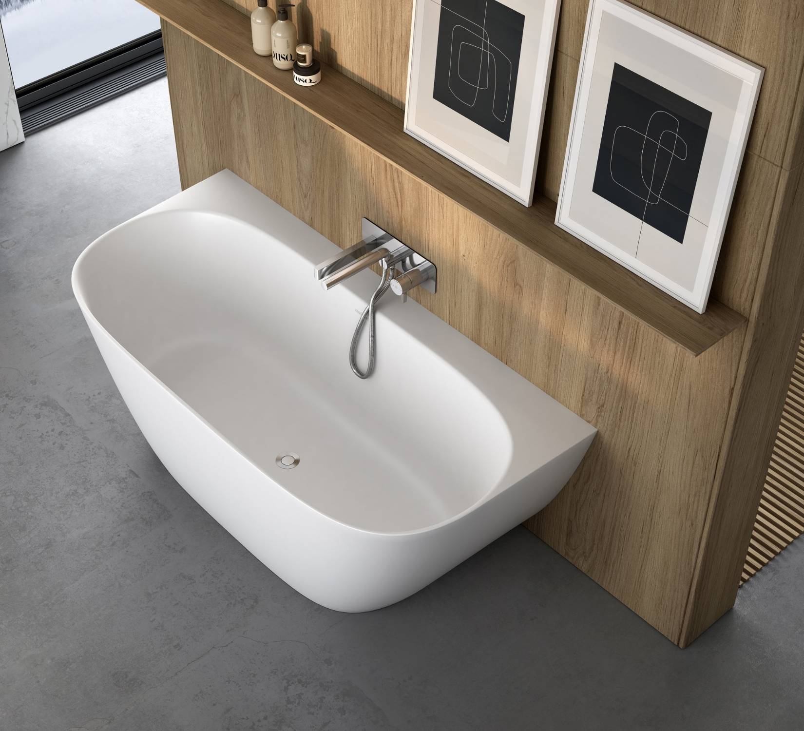 Lussari Back-to-Wall Bath