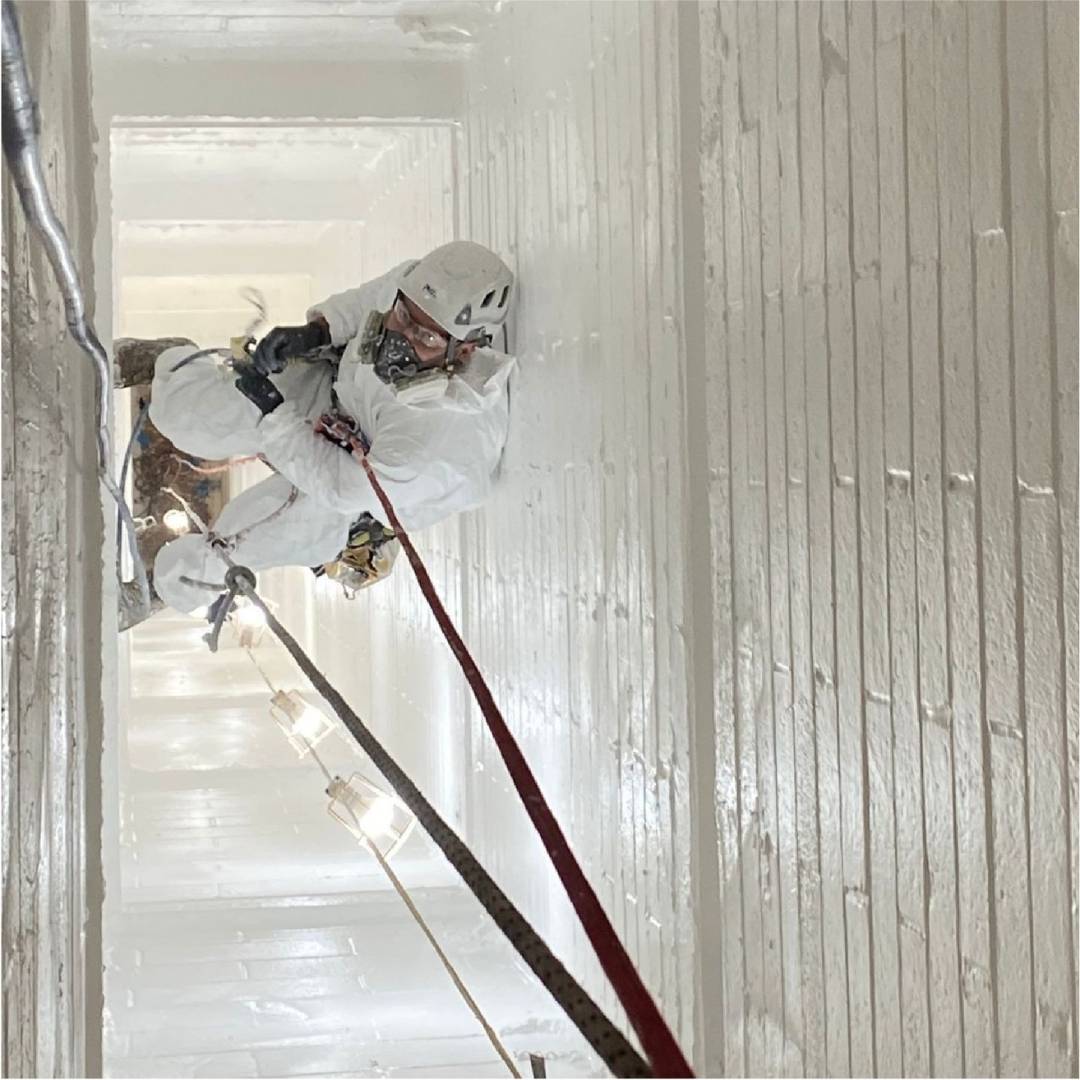 Airtight White: High-Performance -Fire Rated -Airtight & Vapour Control Membrane for Internal Applications - Spray-applied Airtight Liquid Membrane 