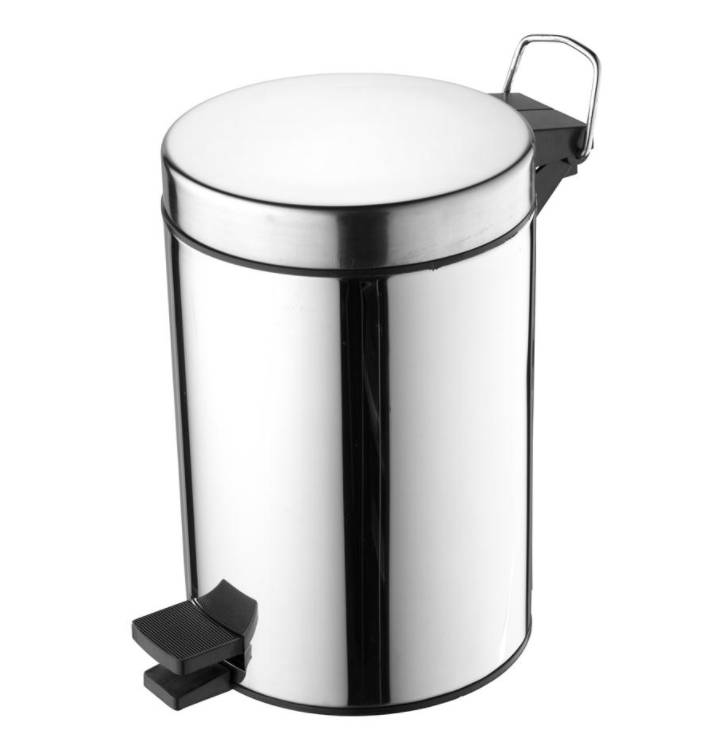 IOM Pedal Waste Bin 3L Stainless Steel