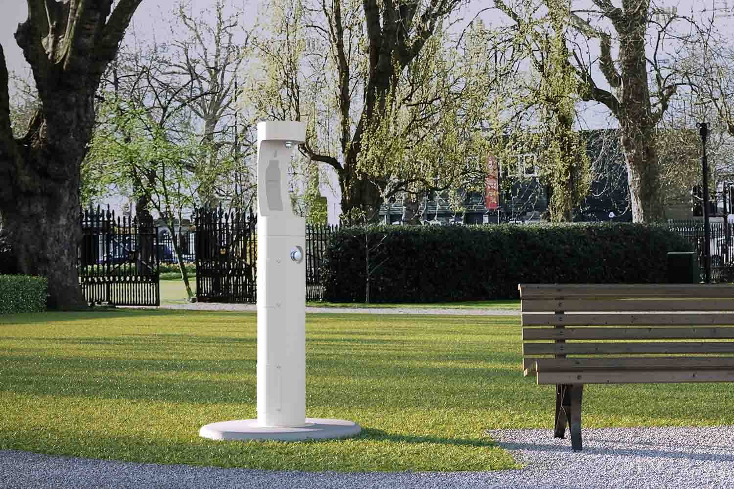Elkay® Outdoor EZH2O® Pedestal Water Bottle Filling Station