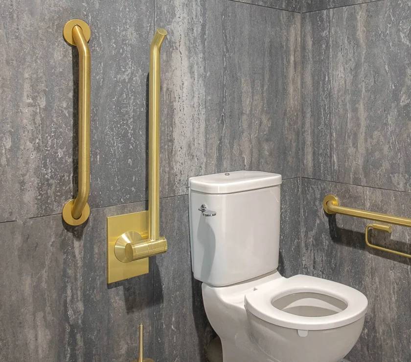 The Radius Grab Bar Collection Hinged and Straight Support Rails