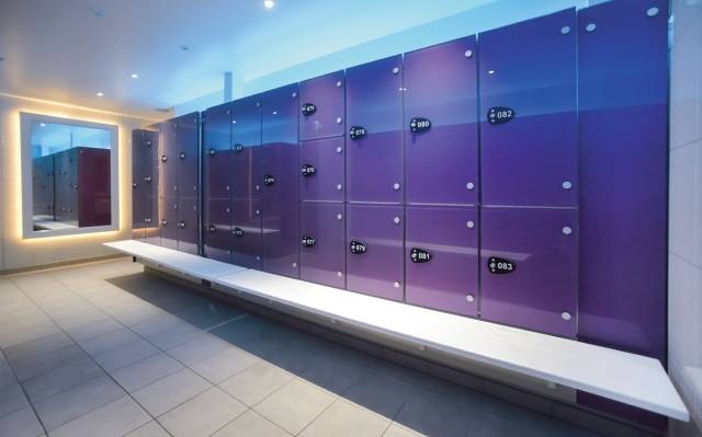 Marathon Glass Wet Area Lockers