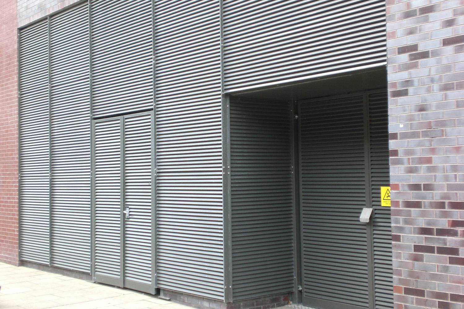 Louvred Wall Cladding for Electricity sub-stations at the Rock Shopping ...