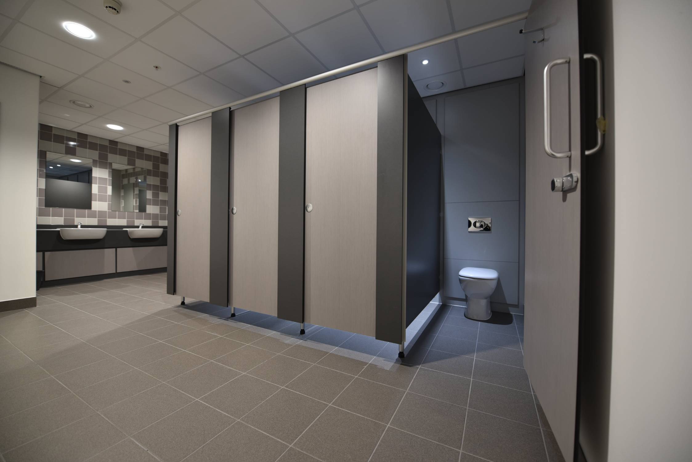 Mariner SGL WC Cubicles  - Solid Grade Laminate Cubicle