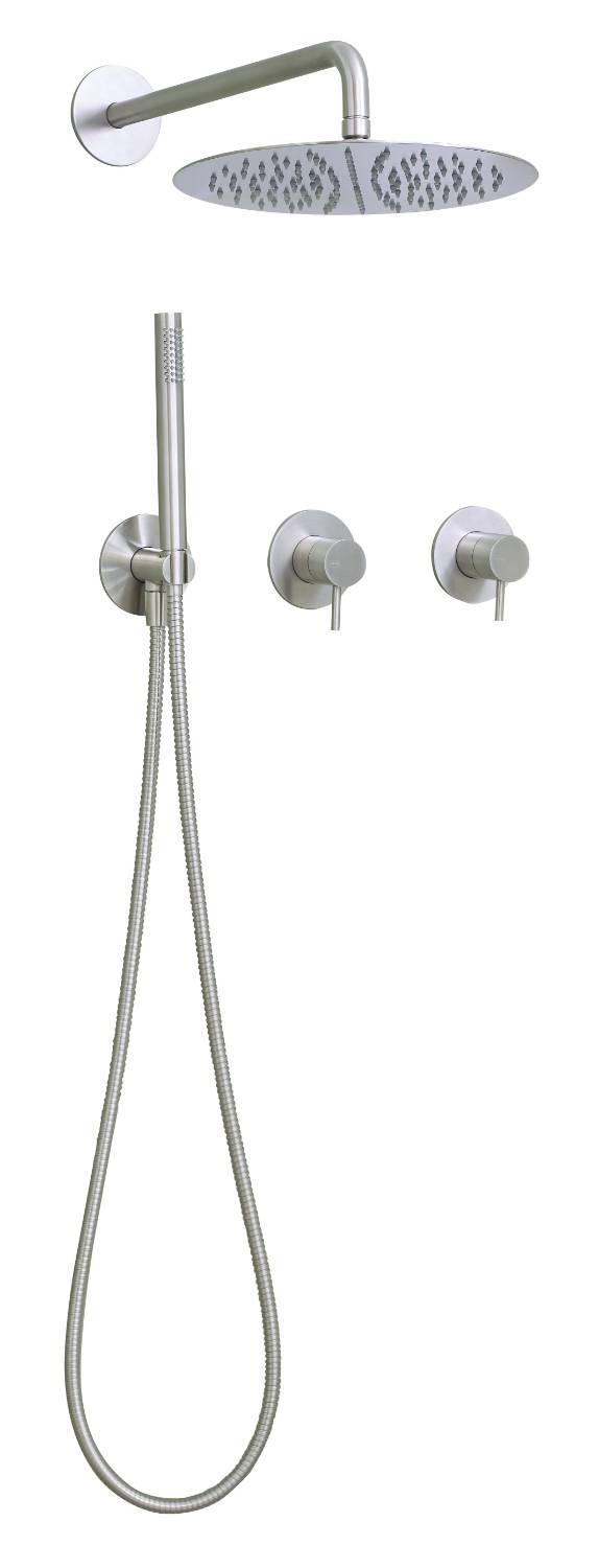 Qtoo collection - QS3300-340WM two-way shower with thermostat