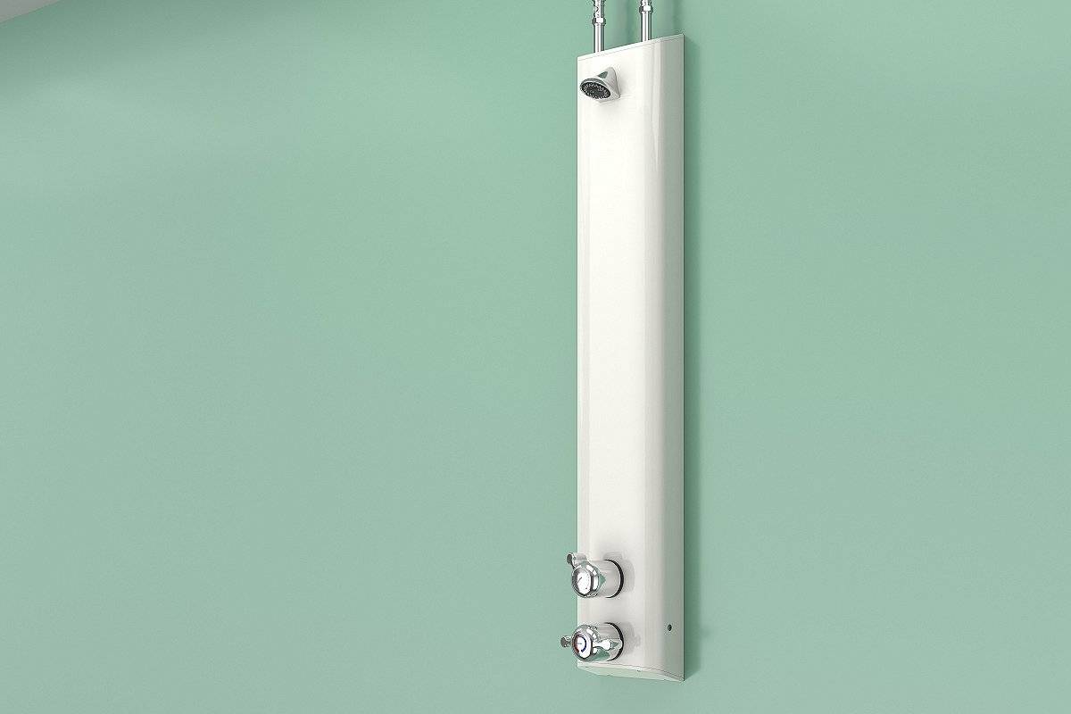 Shower Assembly with Dual Controls and Vandal & Ligature Resistant Shower Head (excl. ILTDU)