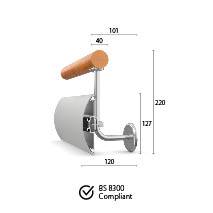 CS Acrovyn® HRBW-50N Combined Hand/ Crash Rail