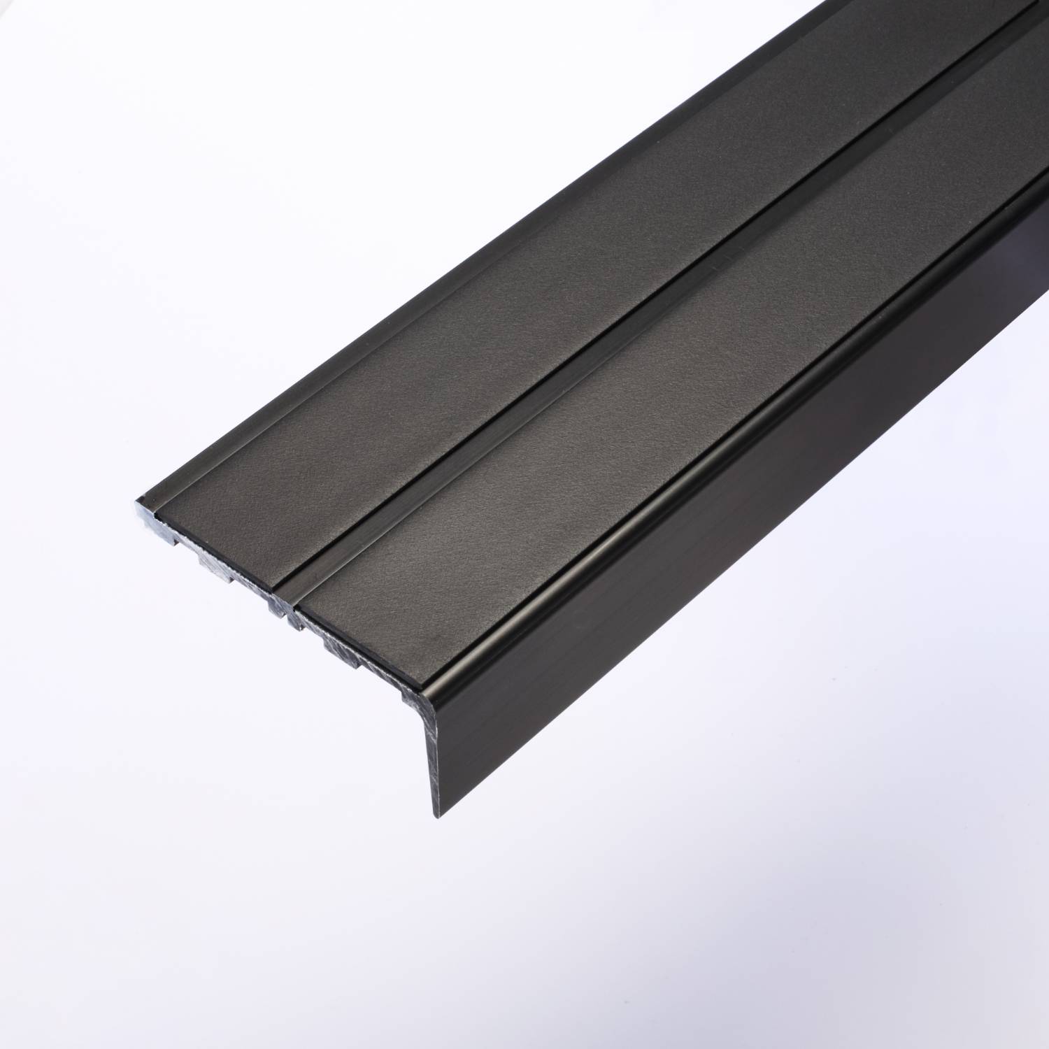 Stair Nosings - Satin Black Anodised