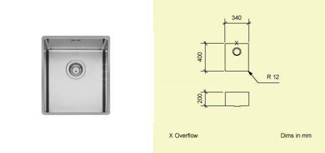 Series A Single - Sinks - Stainless Steel Kitchen Sink