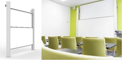 Premium Sundeala Vitreous Enamelled Steel Whiteboard Column Board - Aluminium Columns with Magnetic Writing Surface