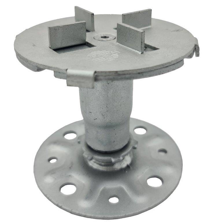 Adjustable Pedestal for Paving or Decking - MetalPad EX - Decking and paving pedestal