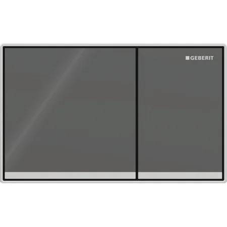 Geberit Omega60 Flush Plate For Dual Flush, Square, Surface-Even