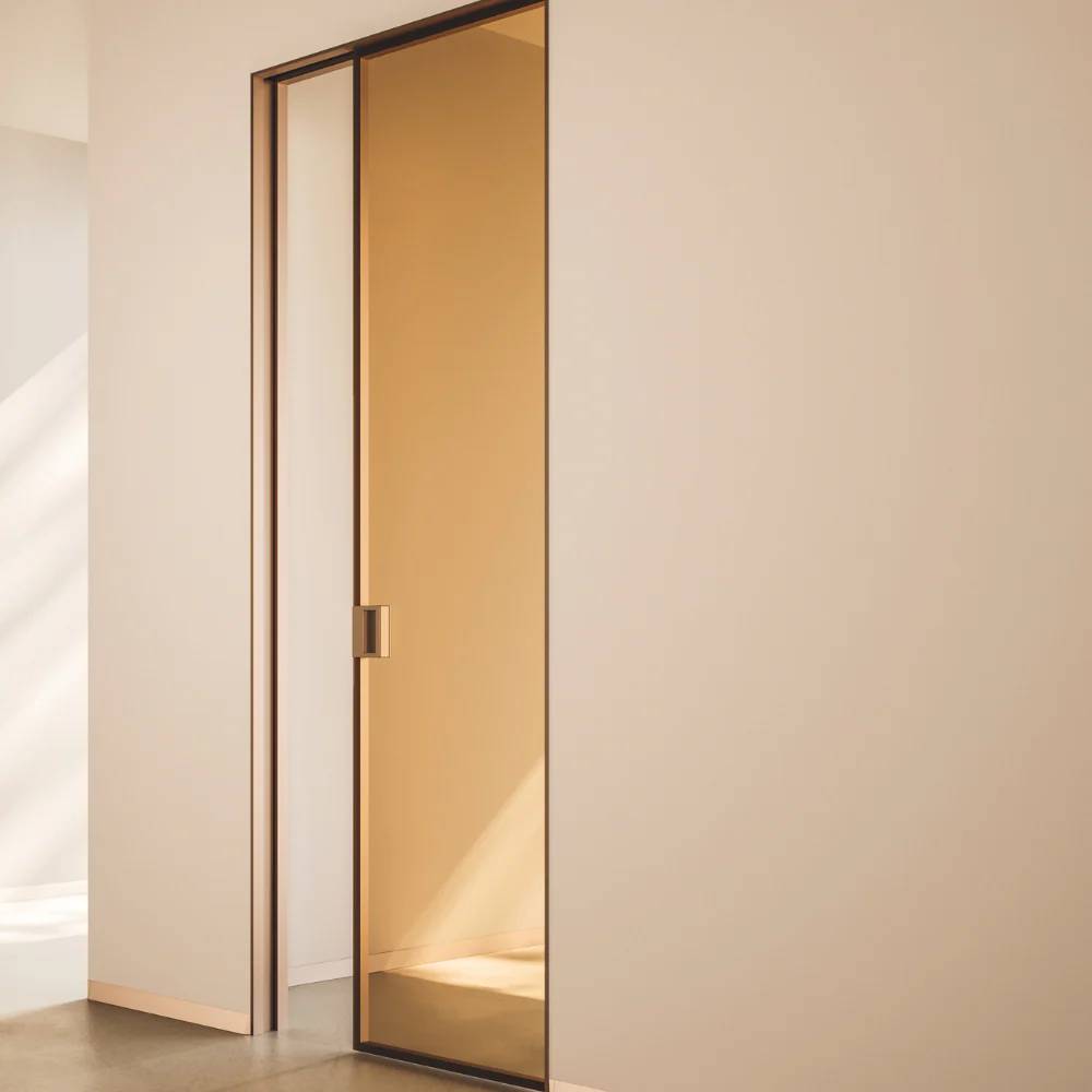 ECLISSE VetroLuxe: Aluminium Framed Glass Pocket Door - Sliding Door