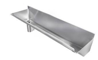 Curved Front Scrub-Up Trough (SU H) - Healthcare Wash Trough