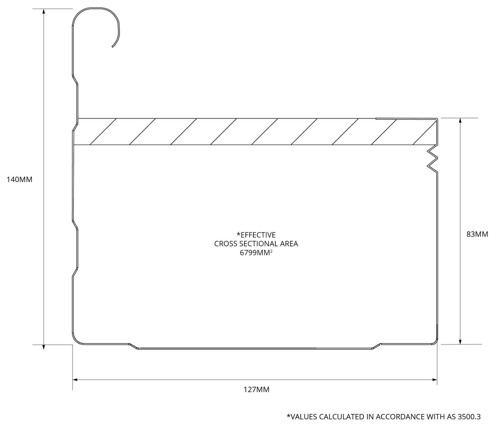 Fascia Gutter (COLORBOND® Steel)